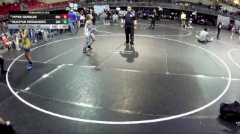 89 lbs 7th Place Match - Maliyah Hernandez, Gering Wrestling Club vs Piper Gengler, Wrestling With Character