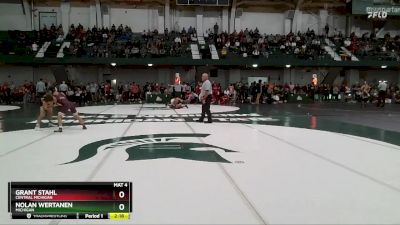 125 lbs Quarterfinal - Grant Stahl, Central Michigan vs Nolan Wertanen, Michigan