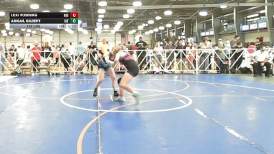 132 lbs Rr Rnd 2 - Lexi Vosburg, Red Zone - HSG vs Abigail Gilbert, ICE Wrestling Pink - HSG
