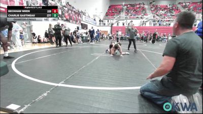 58 lbs Quarterfinal - Beckham Wren, Lions Wrestling Academy vs Charlie Gastineau, Standfast