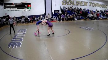 130 lbs 1st Place Match - Saphia Davis, Plum Hs vs Chloe Zacherl, Mcdowell Hs