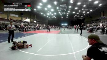 61 lbs Consi Of 4 - McCallen Sharon, Pueblo County WC vs Kenzo Lovato, Top Rank Hammers