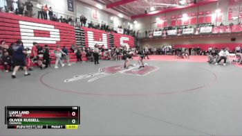 138 lbs Cons. Round 5 - Liam Land, W. F. West vs Oliver Russell, Chiawana