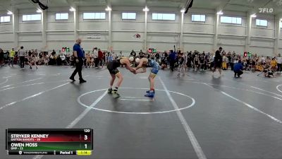 120 lbs Round 6 (10 Team) - Owen Moss, OMP vs Stryker Kenney, Dayton Bandits