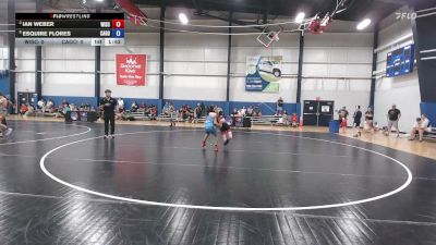88 lbs Ian Weber, Wisconsin vs Esquire Flores, California Gold