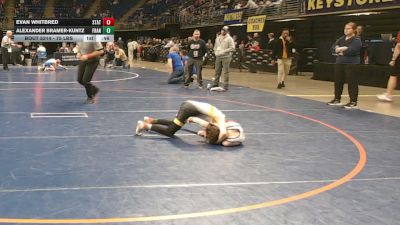 75 lbs Consy Pigtails - Evan Whitbred, State College vs Alexander Bramer-Kuntz, Franklin Regional