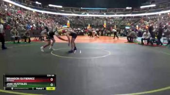220 lbs Quarterfinal - Jake Hustoles, James Irwin vs Brandon Gutierrez, Skyview