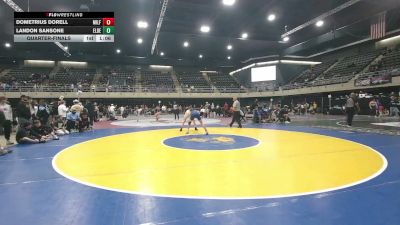 152 lbs Quarterfinal - Dometrius Dorell, Milford vs Landon Sansone, Eldersburg