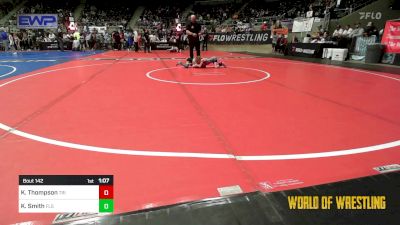 52 lbs Semifinal - Kayden Thompson, Tri State Hammers vs Kolton Smith, Florida Scorpions