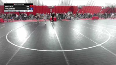 132 lbs Champ. Round 1 - Waylon Fry, Victory School Of Wrestling vs Kale Crass, Weigh In Club