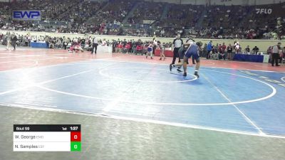 123 lbs Round Of 64 - Wiggin AJ George, Enid Junior High vs Noah Samples, Edmond Santa Fe