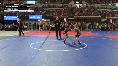 69 lbs Cons. Round 1 - Meela Hawley, Billings Wrestling Club vs Kadence Neva, CJI Hawks