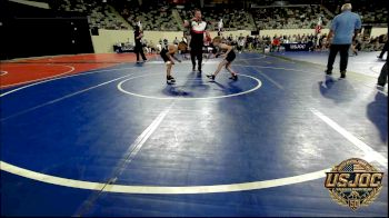 55 lbs Consi Of 4 - Wynston Hensley, Little Axe Takedown Club vs Conor Mendez, Elgin Wrestling