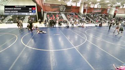 58-64 lbs Round 2 - Olivia LeCates, Stallions Wrestling Club vs Michaelé Mecham, Cougars Wrestling Club