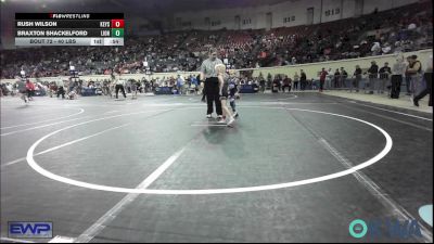 40 lbs Semifinal - Rush Wilson, Keystone Kids Wrestling Club vs Braxton Shackelford, Lions Wrestling Academy