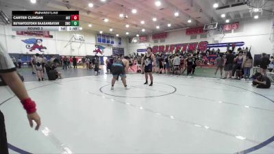285 lbs Round 2 - Carter Clingan, Los Alamitos High School vs Buyantogtokh Baasanbayar, Silverback Wrestling Club