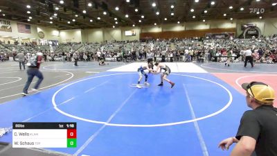 86 lbs Quarterfinal - Cael Wells, Klamath Basin Warriors vs William Schaus, Top Fuelers WC