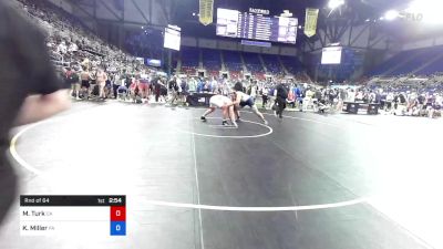 220 lbs Rnd Of 64 - Michael Turk, California vs Kyle Miller, Pennsylvania