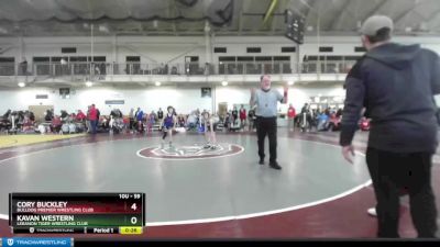 59 lbs Champ. Round 2 - Kavan Western, Lebanon Tiger Wrestling Club vs Cory Buckley, Bulldog Premier Wrestling Club