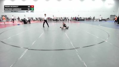 85 lbs Rr Rnd 3 - Frank Mcginley, Indiana Outlaws Bronze - EL vs Brayden Lieberman, The Hunt WC Orange - EL