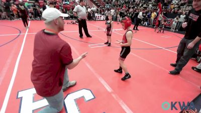 66 lbs Semifinal - Wyatt Brien, Pawnee Peewee Wrestling vs Cole Richardson, Barnsdall Youth Wrestling