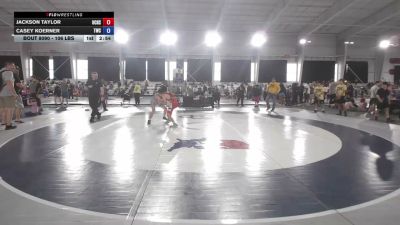 106 lbs Champ. Round 2 - Jackson Taylor, Union County High School Wrestling vs Casey Koerner, Tiger Wrestling Club