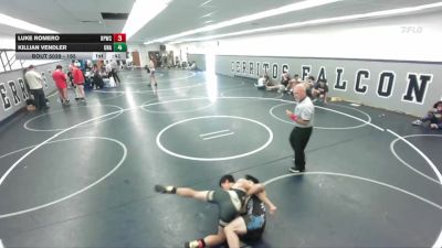 165 lbs Round 4 - Luke Romero, Unattached vs Killian Vendler, Unattached