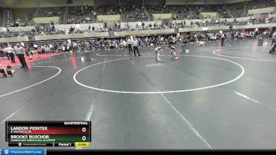 80 lbs Quarterfinal - Landon Piontek, X-Factor Elite vs Brooks Buschor, Sarbacker Wrestling Academy