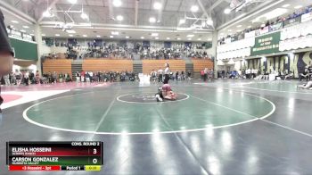 132 lbs Cons. Round 2 - Carson Gonzalez, Murrieta Valley vs Elisha Hosseini, Scripps Ranch