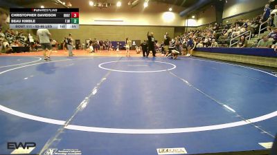 92-96 lbs Rr Rnd 2 - Christopher Davidson, Unattached vs Beau Kimble, Fort Johnson Wrestling