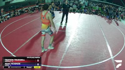 138 lbs Placement (16 Team) - Trayson Truesdell, Oregon 2 vs Noah McKenzie, Hawaii