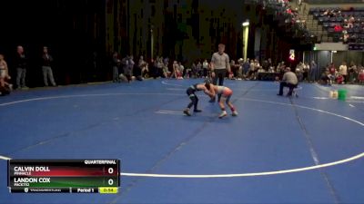 60 lbs Quarterfinal - Calvin Doll, Pinnacle vs Landon Cox, Pack732