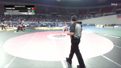 5A Boys 126 lbs 1st Place Match - Colton Hankey, Crescent Valley Boys vs Ryder Lee, Redmond Boys