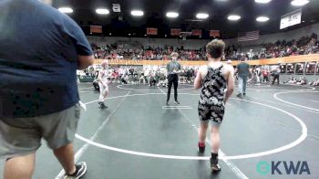 90 lbs Round Of 16 - Rheyden Self, Lone Grove Takedown Club vs John Dennis, Marlow Outlaws