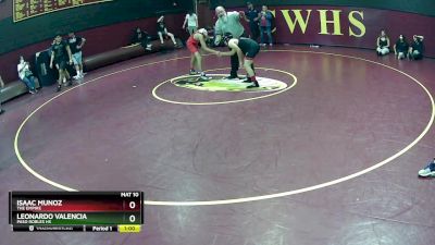 138 lbs Cons. Round 1 - Isaac Munoz, The Empire vs Leonardo Valencia, Paso Robles HS