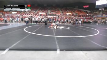 126 lbs Semifinal - Chance Wilderman, Frontenac HS vs Casen Mcalister, Tonganoxie HS