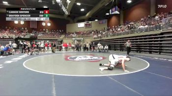 3A 126 lbs Cons. Round 2 - Brayden Spencer, Canyon View vs Cannon Winters, Richfield