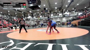 170 lbs Semifinal - Jyntri Standeford, Oologah vs Kierra Brown, Sapulpa High School Girls