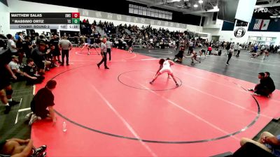 138 lbs Champ. Round 2 - Massimo Ortiz, Team Credo vs Matthew Salas, Silverback Wrestling Club