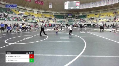 64 lbs Round Of 16 - Colton Alexander, Dover Youth Wrestling Club vs Javier Quezada-Soto, Springdale Youth Wrestling Club