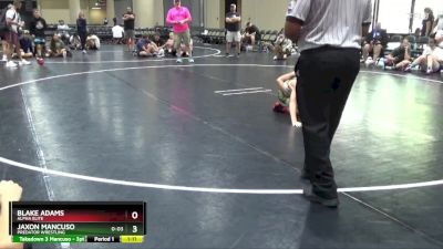 80 lbs Round 2 - Blake Adams, Alpha Elite vs Jaxon Mancuso, Predator Wrestling