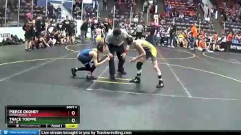 67 lbs Quarterfinals (8 Team) - Pierce Okoney, Dundee Black vs Trace Toeppe, Ida