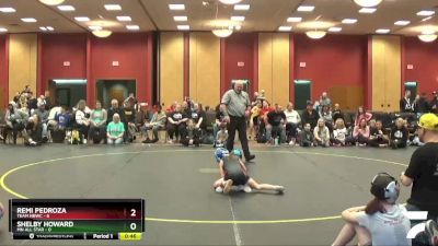 52 lbs Round 4 (6 Team) - Shelby Howard, MN ALL Star vs Remi Pedroza, Team NBWC