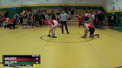 215 lbs Cons. Round 4 - Alex Kurth, Whitmore Lake HS vs Rory Nolan, WADSWORTH