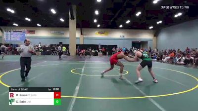 174 lbs Consi Of 32 #2 - Ronaldo Romero, Rutgers WC vs Charles Saba, North Texas