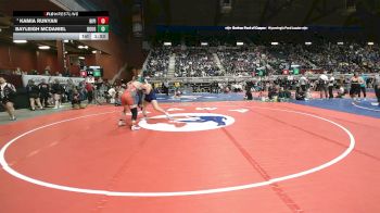 190 lbs Champ. Round 1 - Kamia Runyan, Big Piney vs Bayleigh McDaniel, Douglas