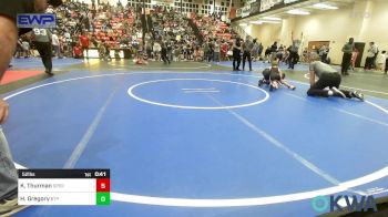 52 lbs Quarterfinal - Koen Thurman, Sperry Wrestling Club vs Hayden Gregory, Tulsa Blue T Panthers