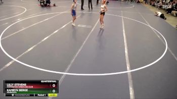Quarterfinal - Kamryn Berge, Minnesota vs Lilly Stevens, Farmington Wrestling Club