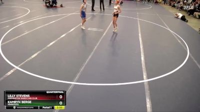 Quarterfinal - Kamryn Berge, Minnesota vs Lilly Stevens, Farmington Wrestling Club