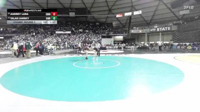 Girls 4A 140 lbs Champ. Round 1 - Audrey Lara, Sunnyside (Girls) vs Talah Jansky, Kamiakin (Girls)